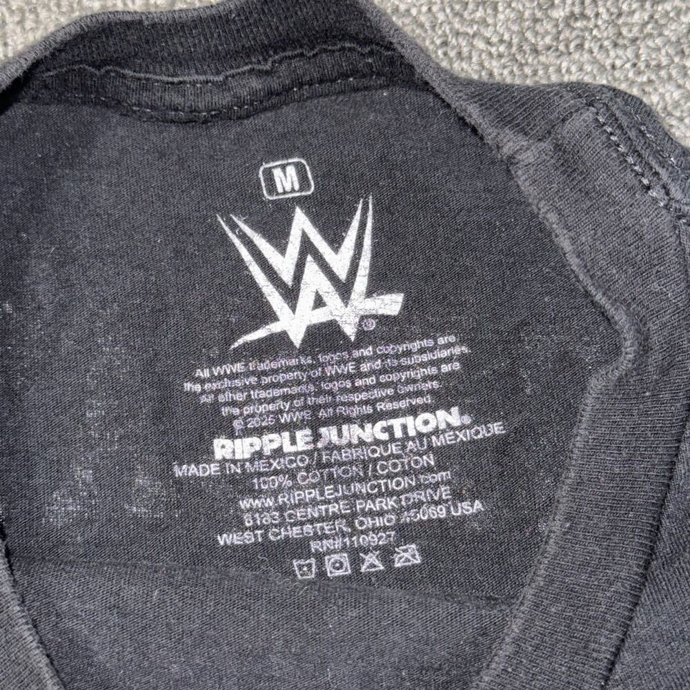 WWE‎ The Rock Shirt Mens Medium Black Pro Wrestling WWF Champion Tour Casual - Picture 4 of 7